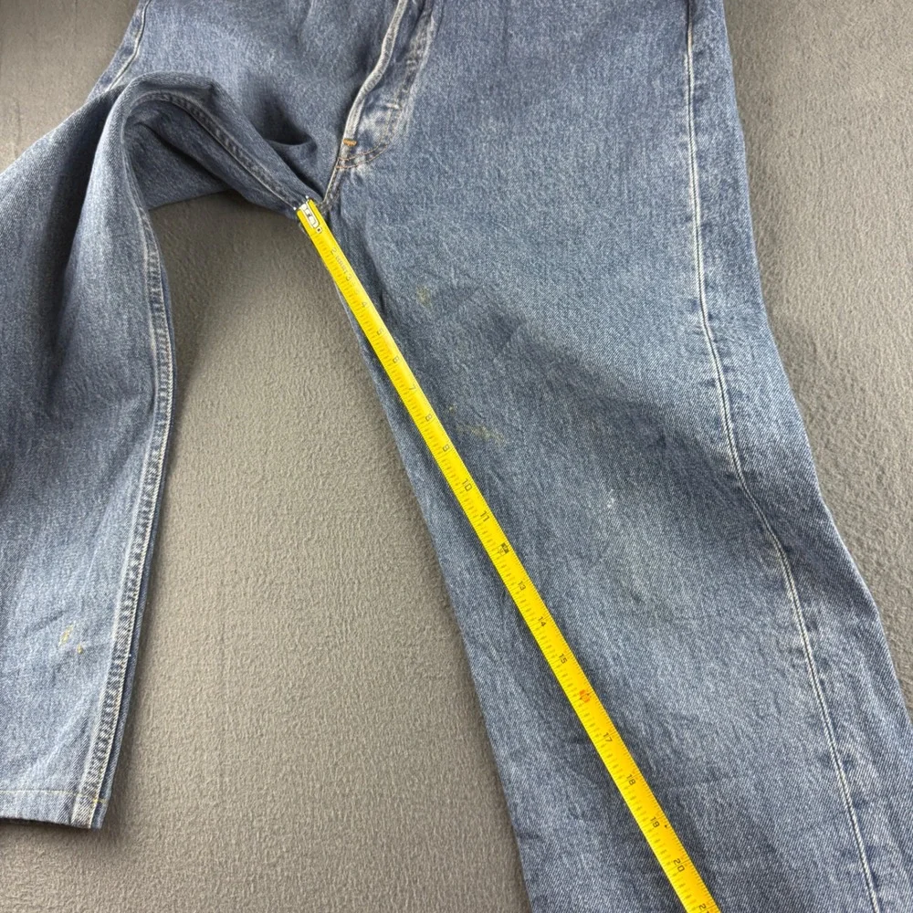 Vintage Levis 501 Jeans Men's 35x36 Blue Button Fly Regular Fit Straight Leg Y2K